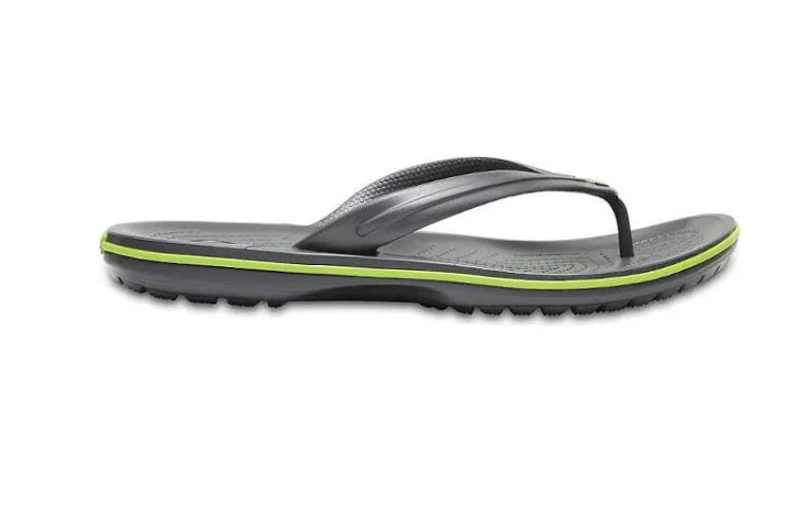 Crocband Flips - Graphite/ Volt Green - Image 2