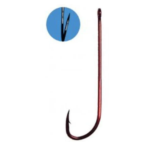 Gamakatsu Long Shank Hooks (Red) - Image 6