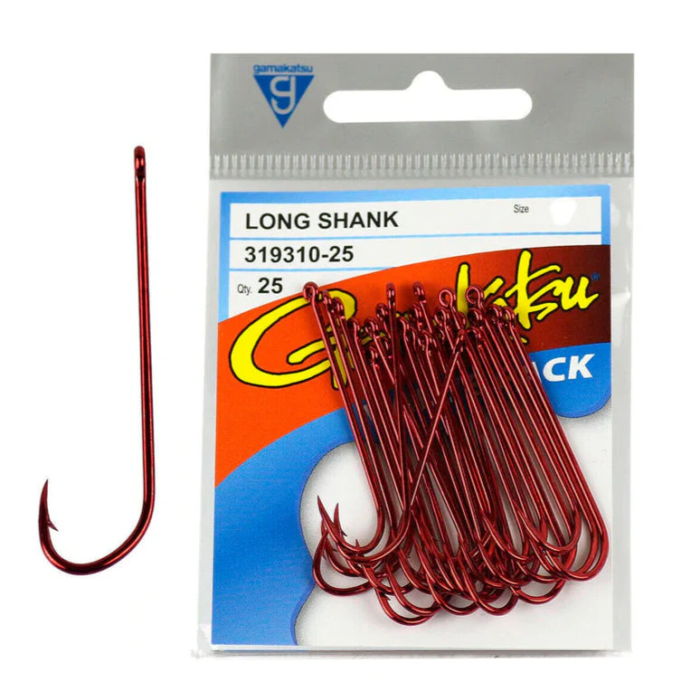 Gamakatsu Long Shank Red Hooks (Value Pack) - Image 4