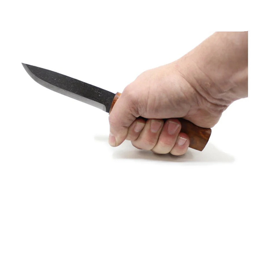 HELLE Viking Classic Edition Knife - 4.33 Inch Blade - Curly Birch Handle H3LC 105mm - Image 3