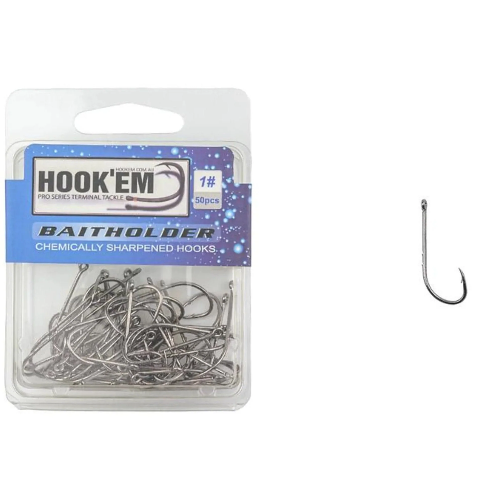 Hook'em Baitholder Hi Carbon Hooks - Image 2