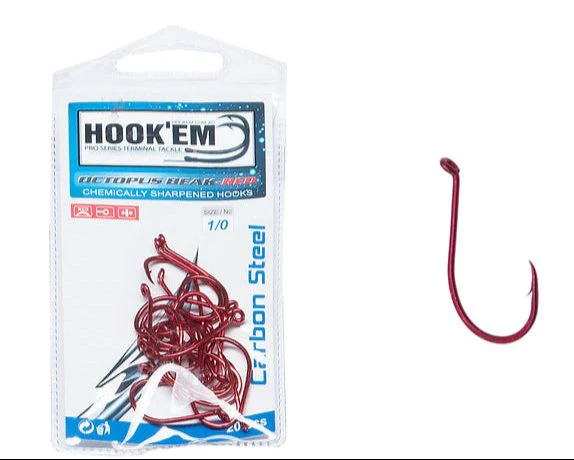Hook'em Octopus Beak Red Hooks - Image 9