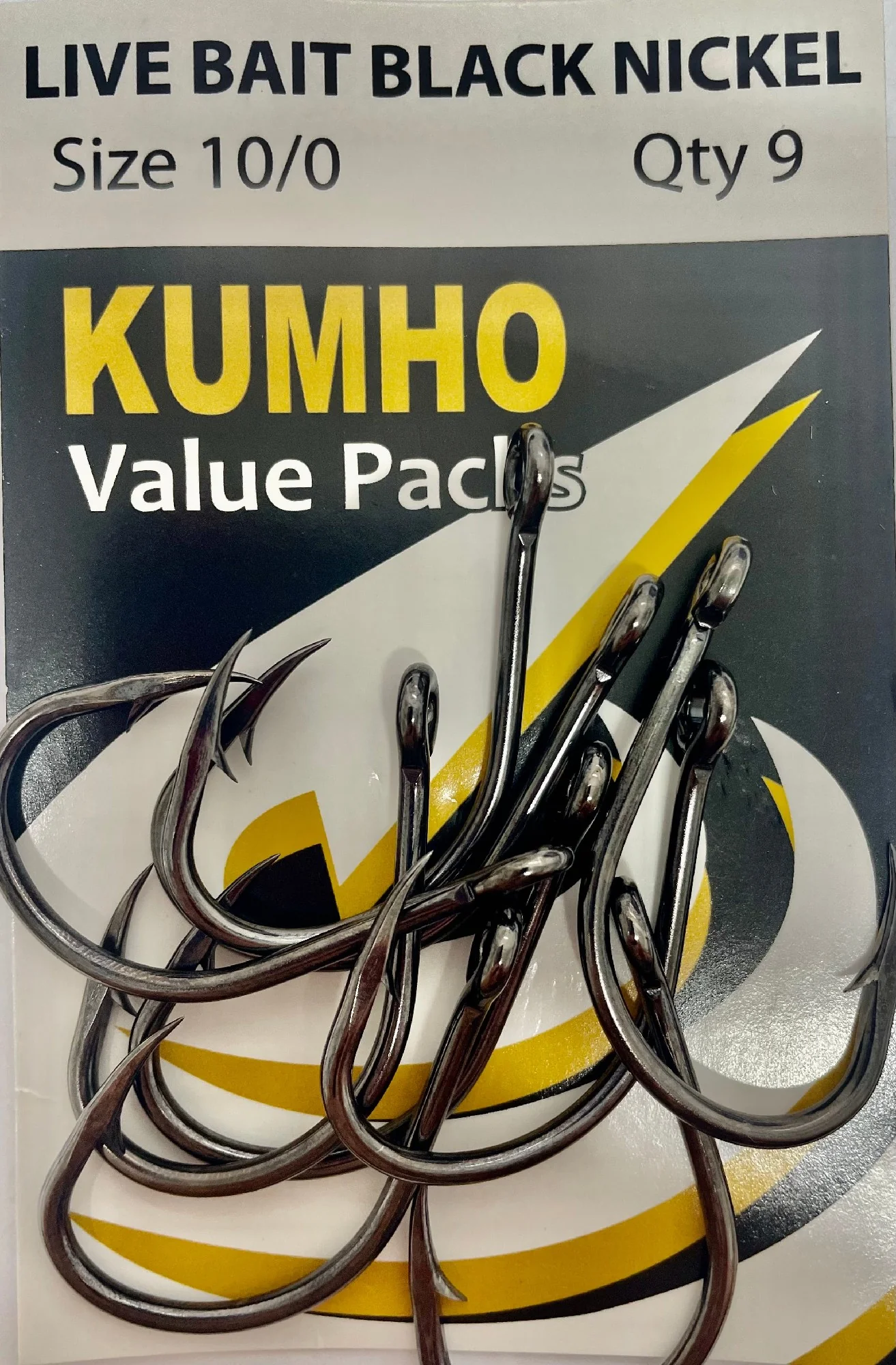 Kumho Live Bait Black Nickel Hooks - Value Pack - Image 4