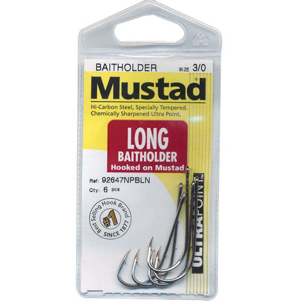 Mustad Long Baitholder Hooks - Image 4