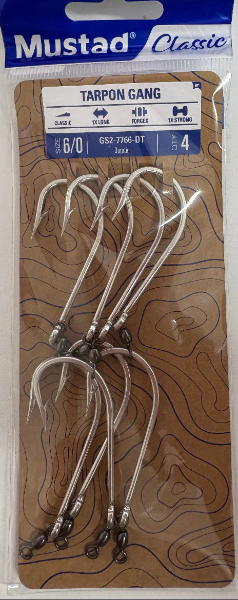 Mustad Tarpon 2 Hook Gang GS2-7766-DT - Image 2