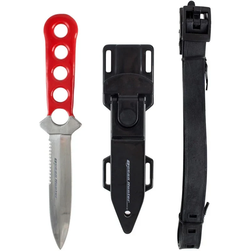 Ocean Hunter Redback Dive Knife - Red - Image 3