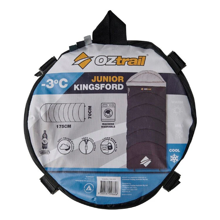 OZtrail Kingsford Sleeping Bag - Junior - Image 3