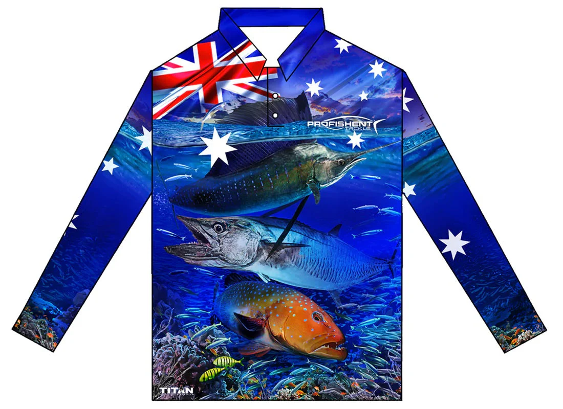 Profishent Sublimated Fishing Shirt Long Sleeve - Kids - Image 12