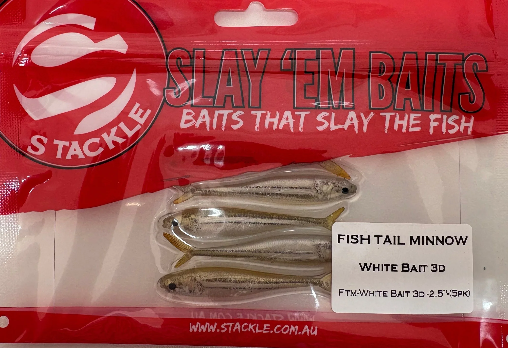 S Tackle Fish Tail Minnow 2.5" (5 Pack) - Image 3