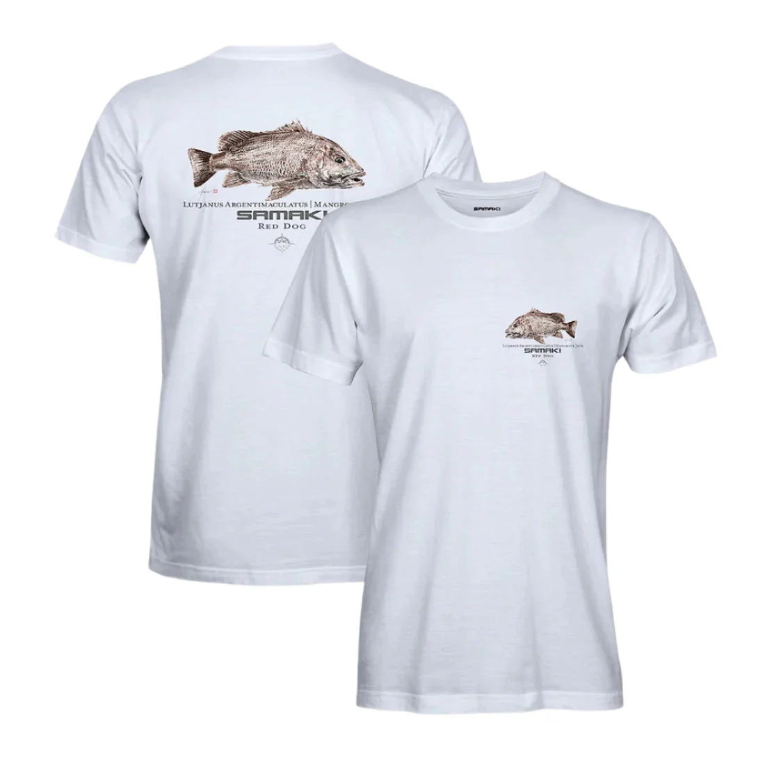 Samaki Mangrove Jack/ Latjanus Argentimaculatus Tee Shirt - Image 6