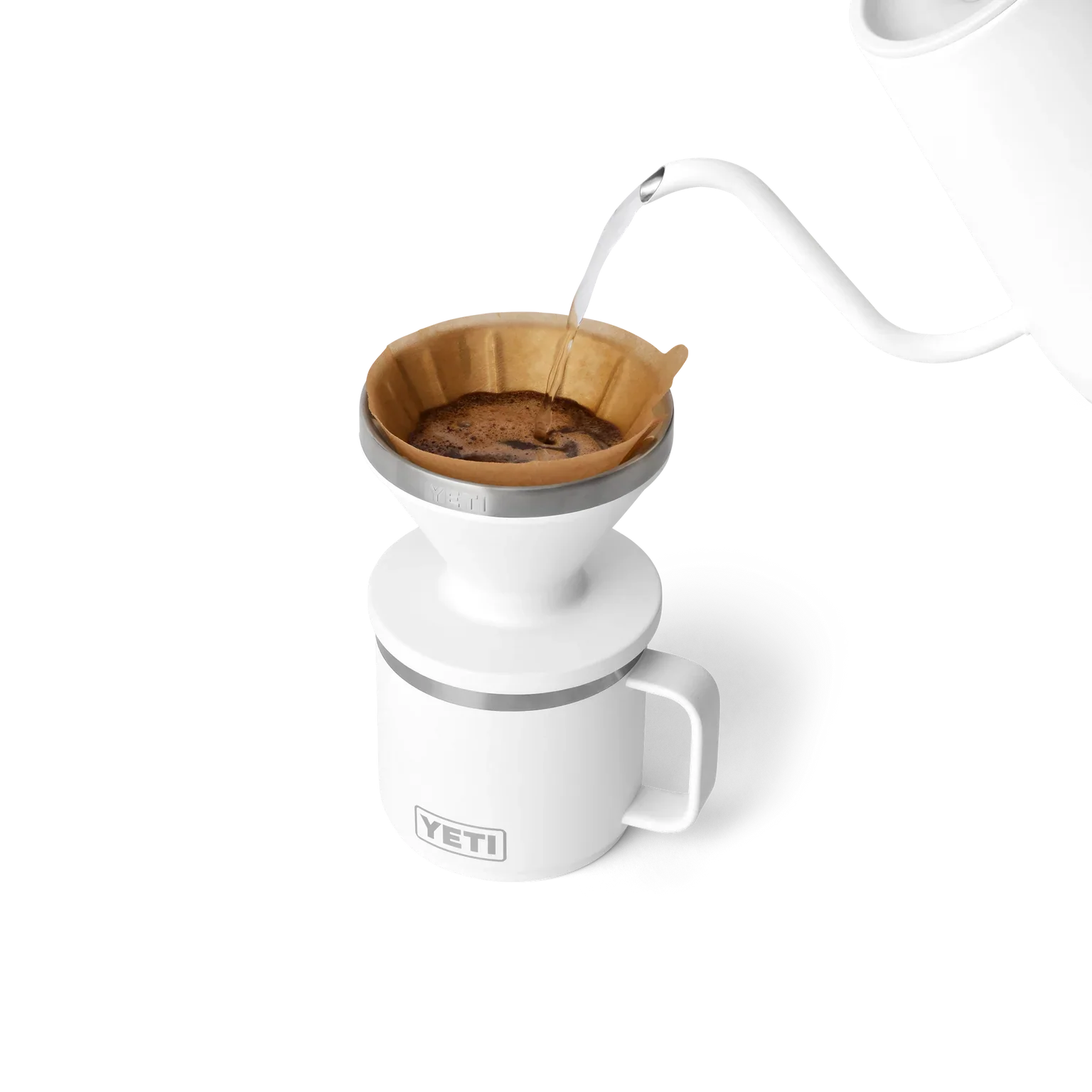 YETI Rambler Pour Over fits V60 Filter White - Image 4
